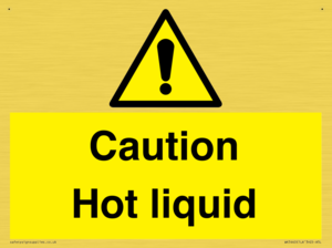 Caution Hot liquid